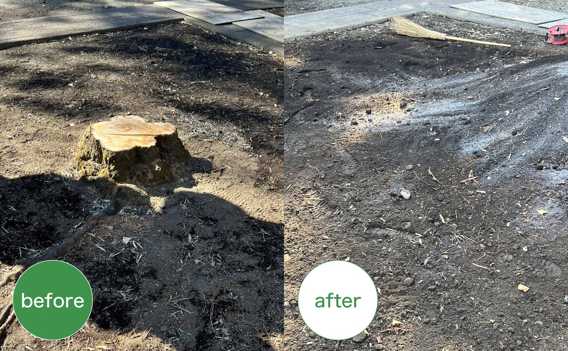 before after